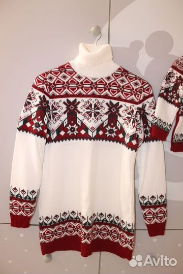 Family look новогодний, фэмили лук свитера VAY