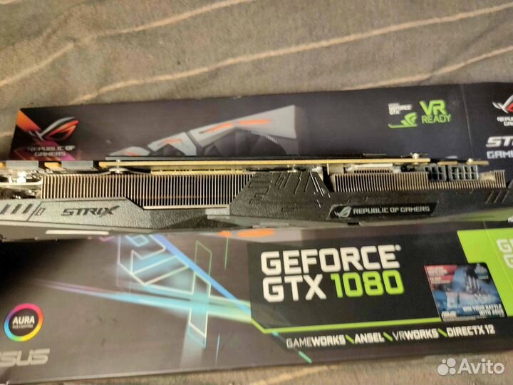 Видеокарта asus GeForce GTX 1080 strix