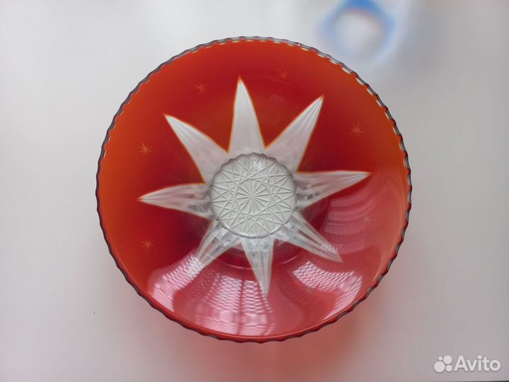 Цветное стекло, блюдо, вазы, cccр, лзхс