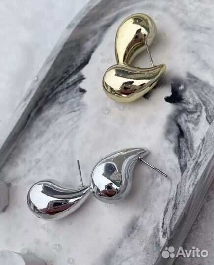 Серьги хит 2024 bottega