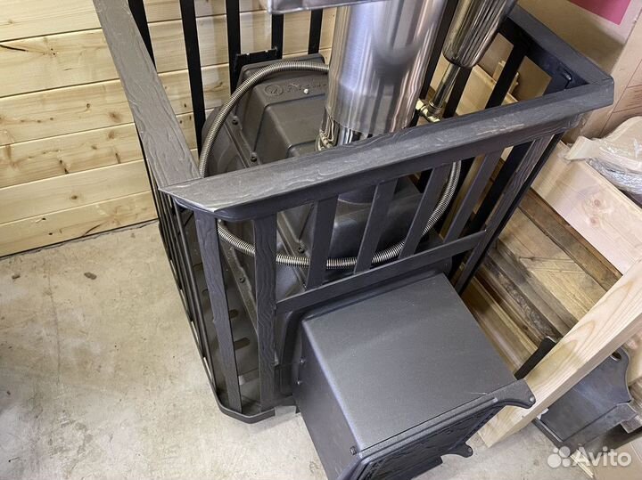 Печь для сауны / Fireway 24 ковка 211 / Монтаж