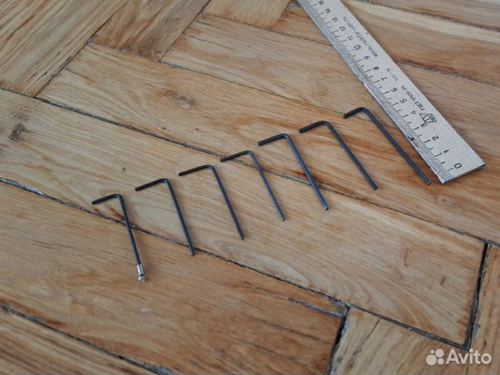 Мебельные имбусовые ключи 7 шт