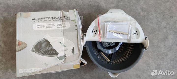 Овощерезка терка дуршлаг Wet Basket Vegetable Cutt