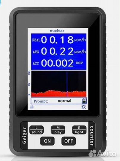 Измеритель радиации, дозиметр, счетчик гейгера