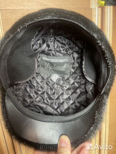 Меховая мужская кепка