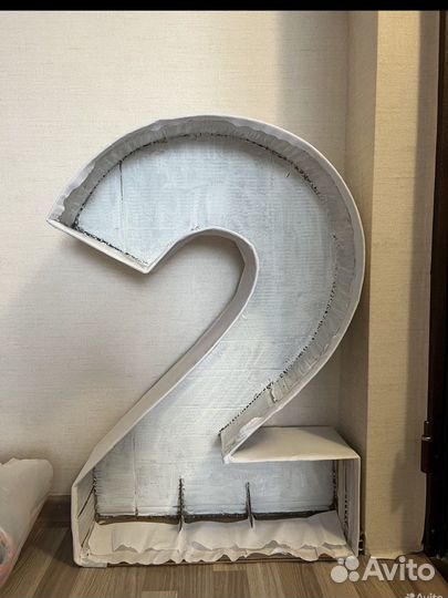Каркасная цифра 2