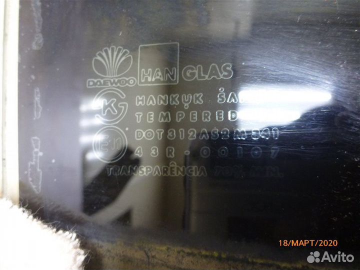 Стекло двери Daewoo Leganza седан C20NED 1997