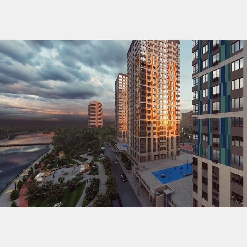 1-к. квартира, 49,5 м², 2/23 эт.