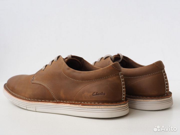 Туфли лето Clarks нат кожа 8.5us на 42й