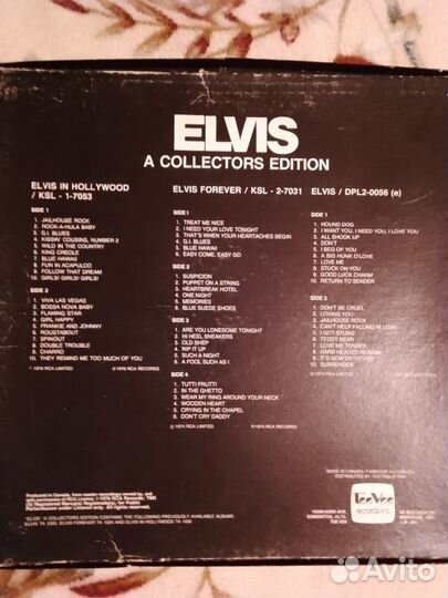 Elvis Presley box set 5 lp 1976 год