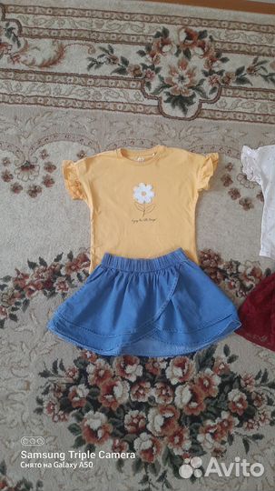 Пакет одежды для девочки на рост 110- 116 см