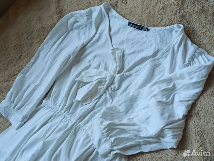 Комбинезон белый летний 42 (s)