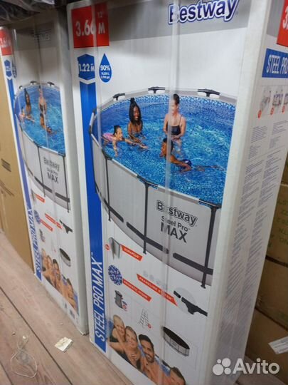 Каркасный бассейн 366 на 122. Бесплатная доставка