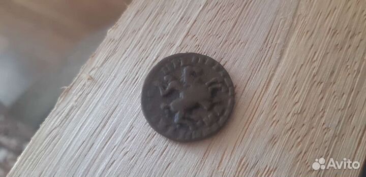 1 копейка 1712 год.мд.Царь Пётр 1.Оригинал