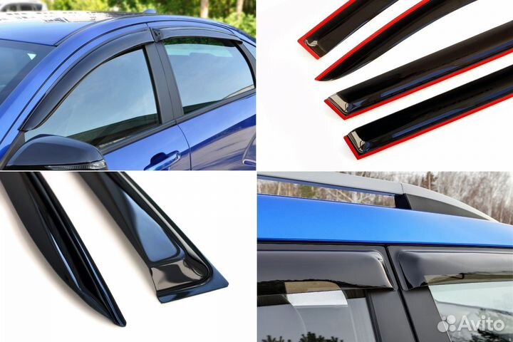 Дефлекторы окон LADA Kalina (2004-2011), Granta (с