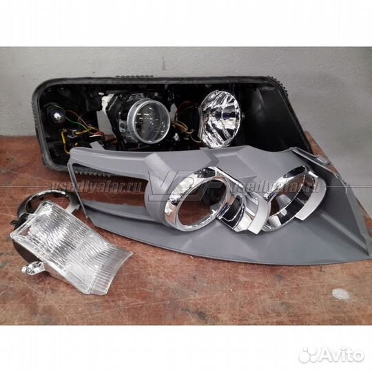 Переходные рамки для замены линз в фарах Audi A6 C