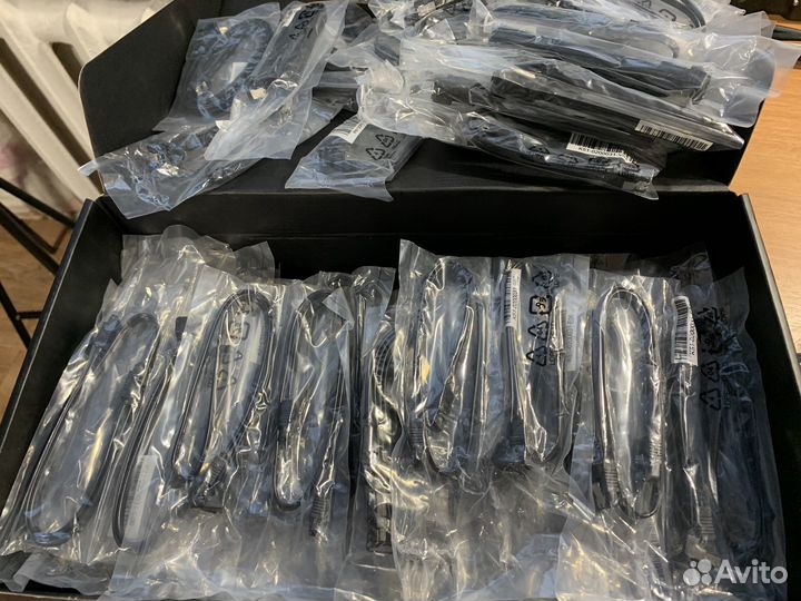 Sata-III кабели черные 100шт (только все)