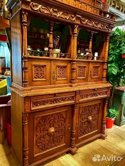 Буфет антикварный дубовый