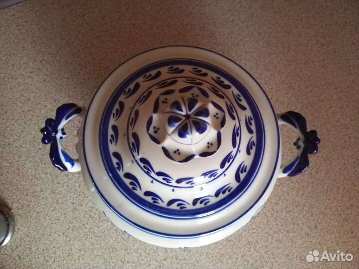 Супница гжель 2л