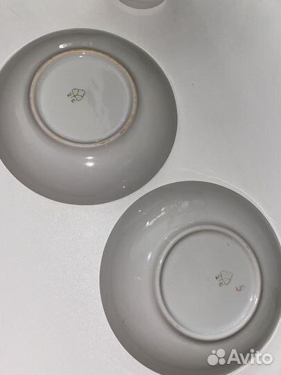 Чашка с блюдцем фарфор