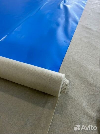 Пленка для бассейна 1,2 мм голубого цвета