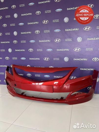Бампер Передний Hyundai Solaris (2015) / красный