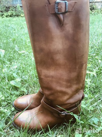 Сапоги кожаные