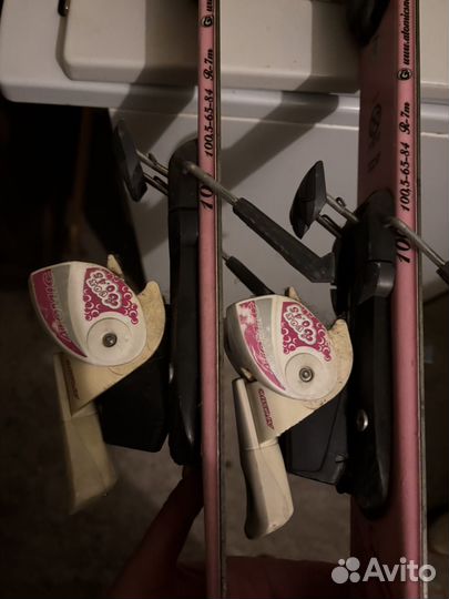 Горные лыжи детские 100+ крепления