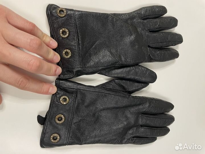 Перчатки кожаные женские р.S