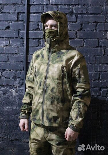 Костюм камуфляжный софтшел (Олива, Мох, Мультикам)