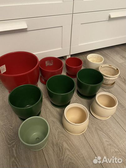 Керамические горшки для цветов