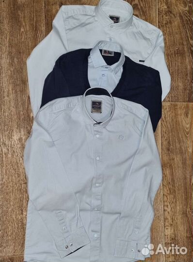 Рубашки школьные на кнопках 140 см