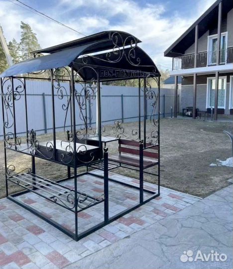 Мангал с печью