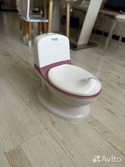 Детский горшок унитаз музыкальный