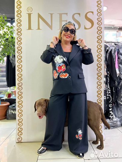 Костюм брючный двойка женский Турция 50 размер