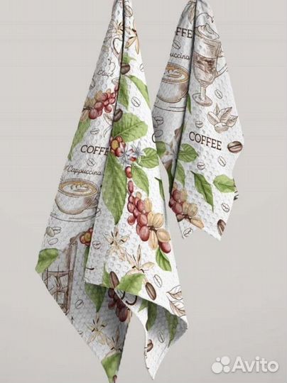 Кухонные полотенца вафельные