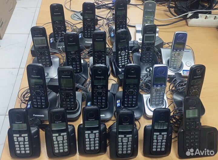 Радиотелефон panasonic philips gigaset texet 25шт