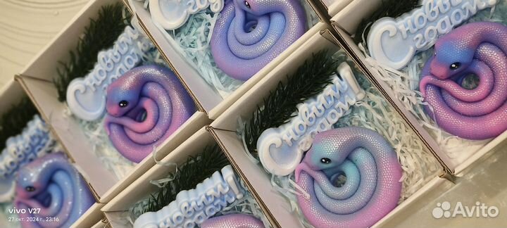 Наборы из мыла ручной работы змея символ 2025