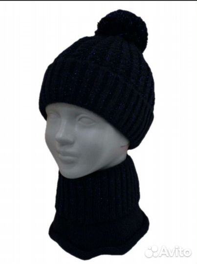 Шапка и снуд новые 52 54 см