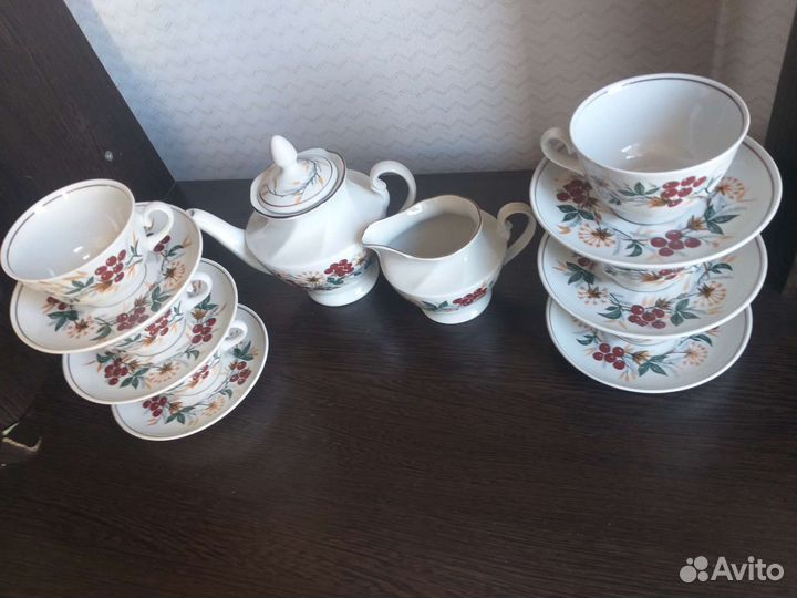 Чайный сервиз рябина СССР Рига