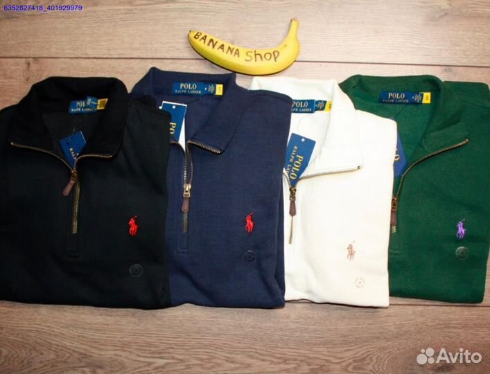 Polo Ralph Lauren джемпер полузамок черный (Арт.84309)