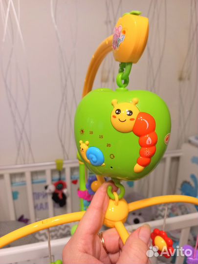 Коврик, прыгунаи, молотком, мобиль, горка, круг