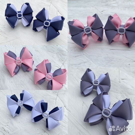 Бантики для волос ручной работы