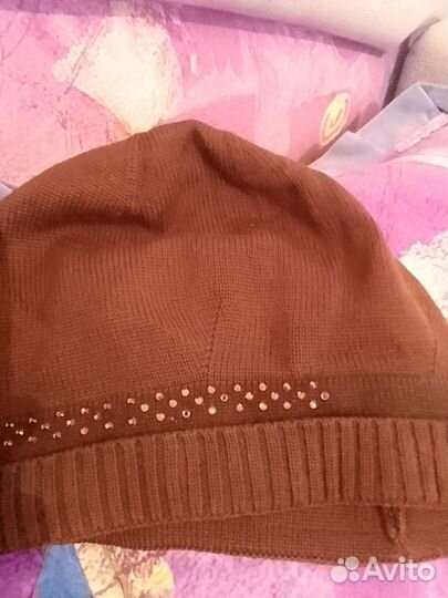 Комплект шапка и шарф женский