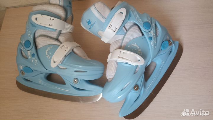 Коньки детские раздвижные 30-33р