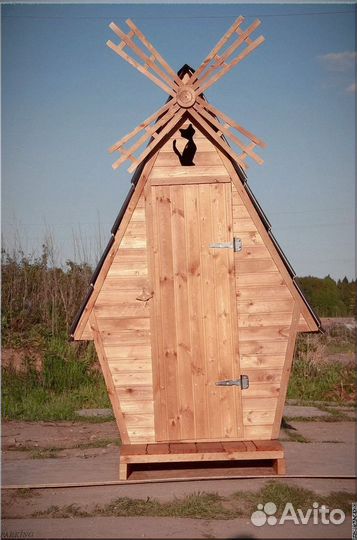 Дачный туалет с лебедем CUQ