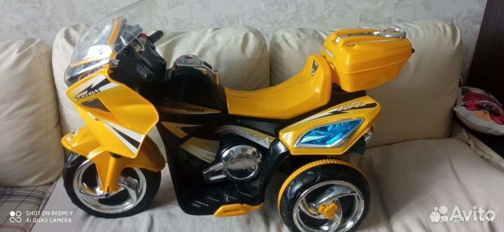 Детский электромобиль мотоцикл бу