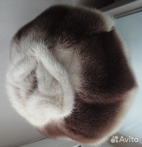 Красивая и теплая норковая кепка-берет, р-р 58-59