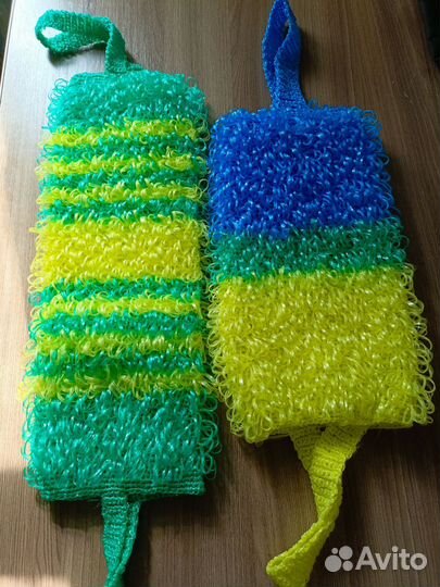 Мочалки ручной вязки