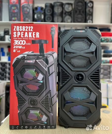 Мощная блютус колонка ZQS 8212